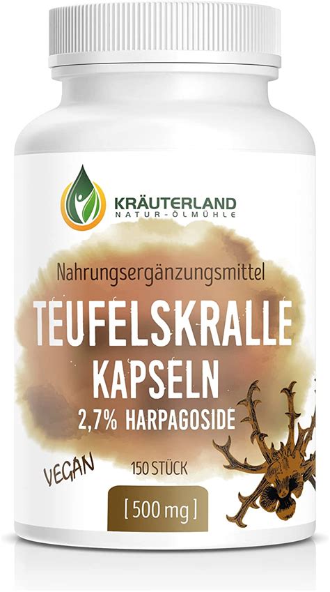 Kräuterland Teufelskralle Extrakt Kapseln 150 Teufelskrallekapseln