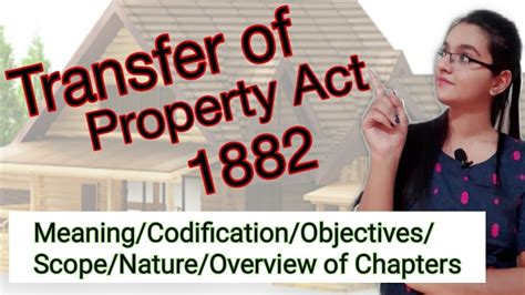 Introduction To Transfer Of Property Act Lecture With Notes And MCQs