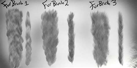 25 Sets of Fur and Hair Photoshop Brushes