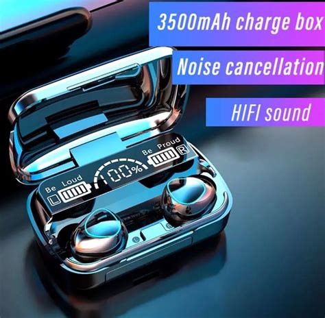 Tws Bluetooth Earphones 3500mah Charging Box Wireless Headphone Fone