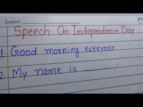 Lines Speech On Independence Day L Short Speech On Independence Day