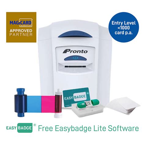 Magicard Pronto Keyworker Id Card Printer Bundle