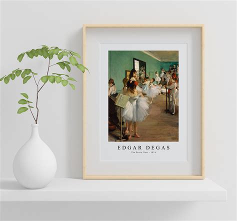 Edgar Degas Art Print The Dance Class 1874 Edgar Degas Etsy