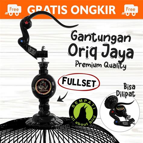 Jual Gantungan Sangkar Pion Motif Batik Oriq Jaya Kandang Burung Murai