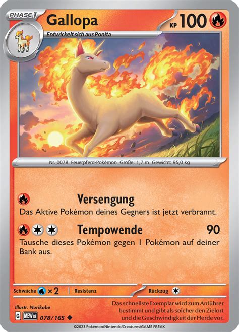 Gallopa Wert Bild K Nstler Seltenheit Pokemonkarte De