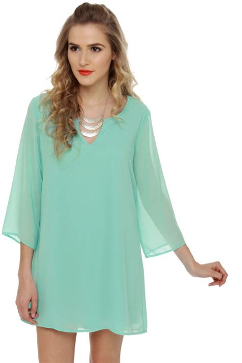 Cute Turquoise Dress - Shift Dress - Blue Dress - $38.00 - Lulus