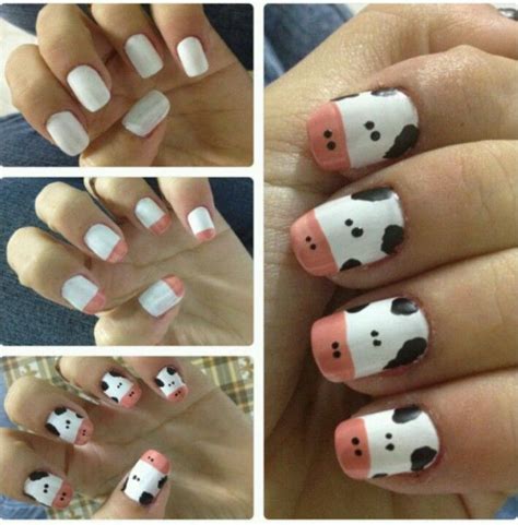 Cow Nail Art Design Jeanbernard Studfinder