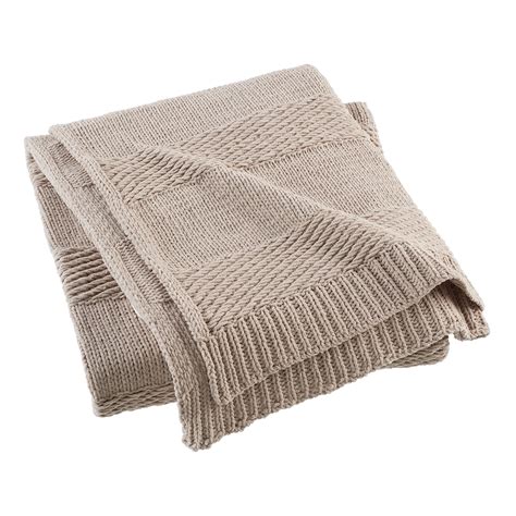 Beautiful Chenille Throw Porcini X Inches By Drew Barrymore