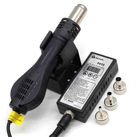Yarboly 220V Portable BGA Rework Solder Station Hot Air Blower Heat 8858 Better 858D 858 8586