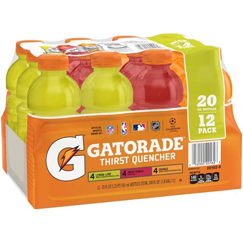 Gatorade Thirst Quencher Lemon Lime Fruit Punch And Orange Sports Drink