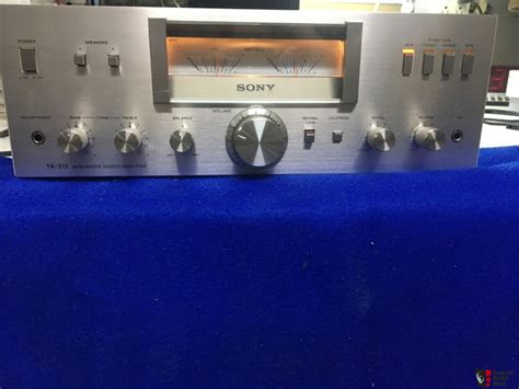 Sony Ta Amplificateur Vintage W With Phono Large Vu Meters