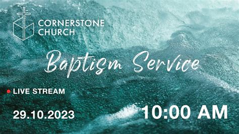 Baptism Service 10 29 2023 Youtube