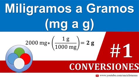 De Miligramos A Gramos Estudiar