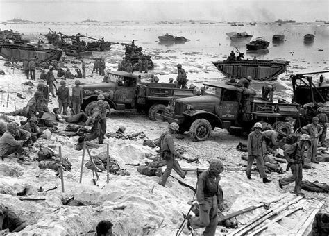 The Beach At Peleliu In The Of Fall 1944 Marines In Combat Wwii