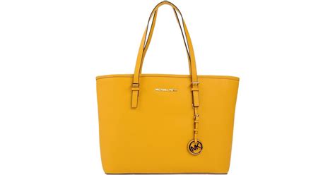 Lyst Michael Michael Kors Handbag In Yellow