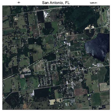 Aerial Photography Map of San Antonio, FL Florida