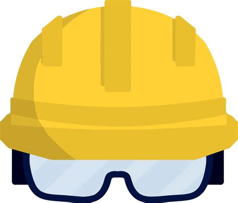 Trabajador De Casco Amarillo Constructor De Gafas De Seguridad