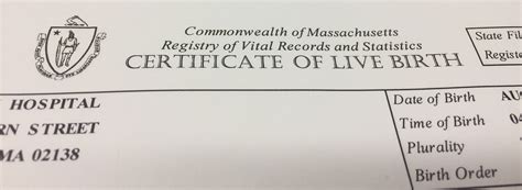 Order A Certified Copy Of A Birth Certificate City Of Cambridge Ma