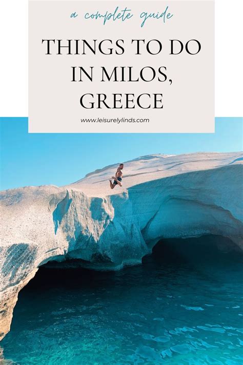 Best Things To Do In Milos Greece Artofit