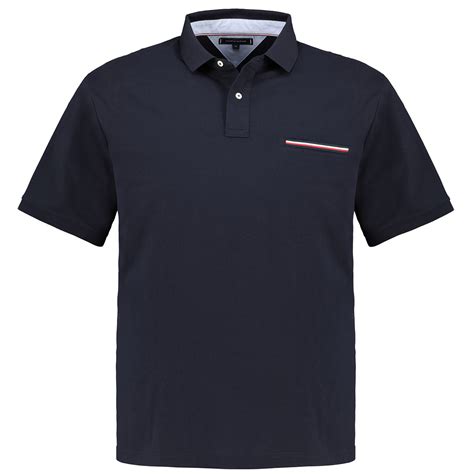 Tommy Hilfiger Poloshirt Mit Brusttasche Kurzarm Marine Pfundskerl