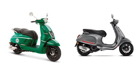 Motorrad Vergleich Peugeot Django 125 ABS Sport 2022 Vs Vespa Sprint