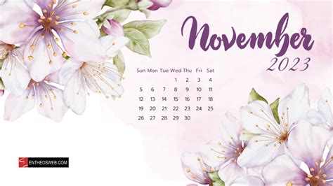 November 2023 Calendar Desktop Wallpaper | EntheosWeb | Desktop ...