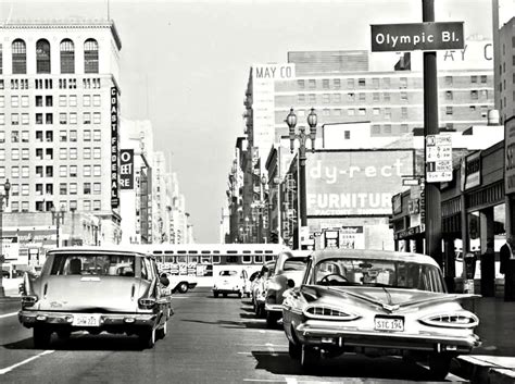 Street Scene Early 1960s Street Scenes Vintage Los Angeles Los