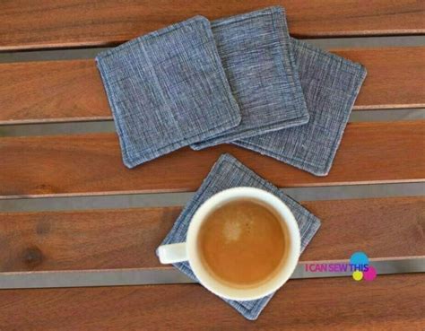 Minute Diy Fabric Coasters Tutorial I Can Sew This