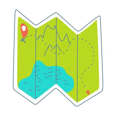 icone de mapa de desenho animado  pin gps ilustracao de icone de