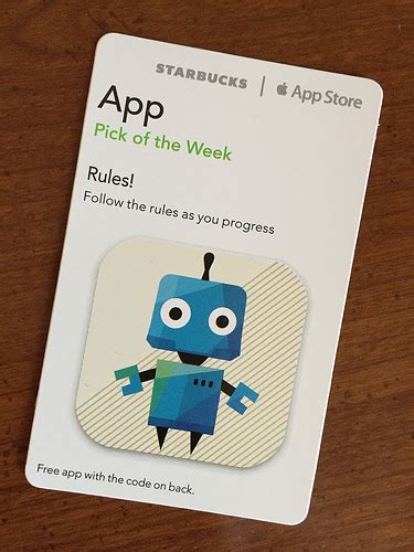 Free: Starbucks iTunes Pick of the Week - Rules - Other Video Game & Console Items - Listia.com ...