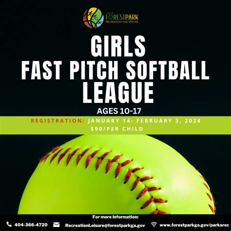 Girls Fast Pitch Softball Ages 10 17 Forest Park Ga