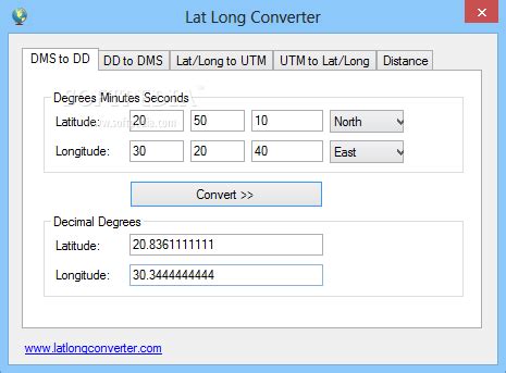 Lat Long Converter 1.0.0.0 - Download, Review, Screenshots