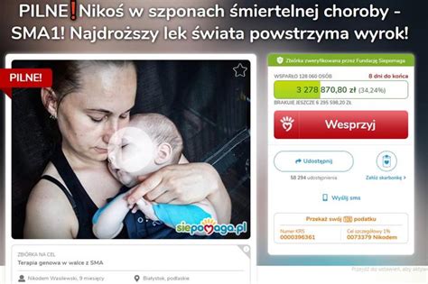 8 dni do końca zbiórki Nikoś potrzebuje najdroższego leku świata