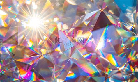 棱镜背景棱镜纹理水晶彩虹灯折射效果高清摄影大图 千库网