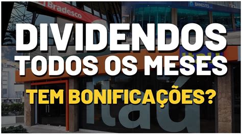 DIVIDENDOS TODOS OS MESES Investir Nestas Ações Vale a Pena Entenda