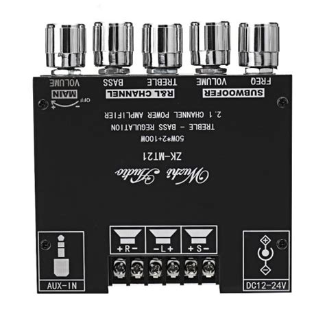 ZK MT21 Bluetooth 5 0 Subwoofer Amplifier Board 50WX2 100W 2 1 Channel