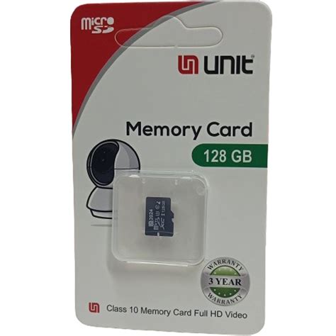 UNIT 128GB Memory Card Class 10 Memory Card Full HD Video - VERBAL BD