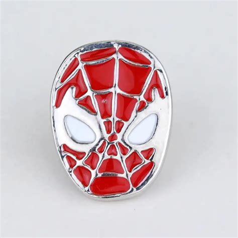 Marvel Avenger Spiderman Brooch Disney Superhero Cartoon Cute Enamel