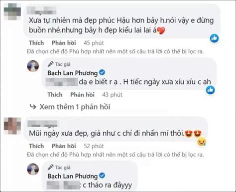 MC Bạch Lan Phương khoe ảnh thời nguyên bản đồng tình ý kiến ngày