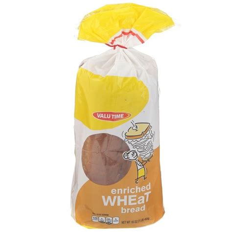 Valu Time Enriched Wheat Bread 16 Oz From Stater Bros Instacart