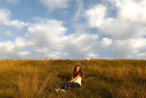 Free Images Horizon Cloud Sky Girl Field Meadow Prairie