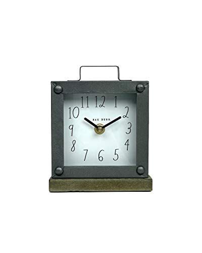 Rae Dunn Desk Clock Battery Operated Modern Rustic Design With Wooden