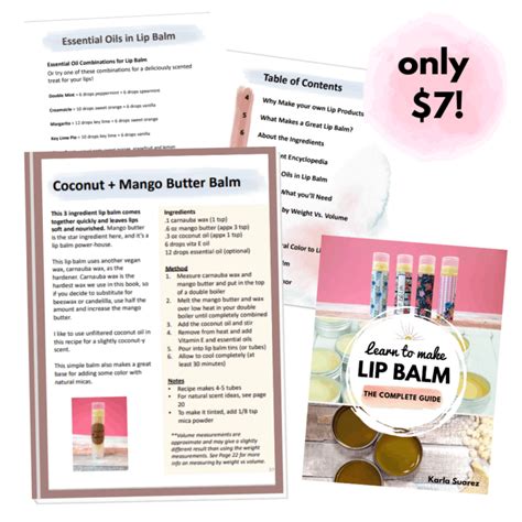 The Complete Guide To Making Lip Balm E Book Eco Living Mama