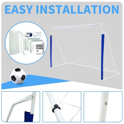 Soccer Goals For Backyard Portable Youth Soccer Goal With Net 8x5 Ft Ebay