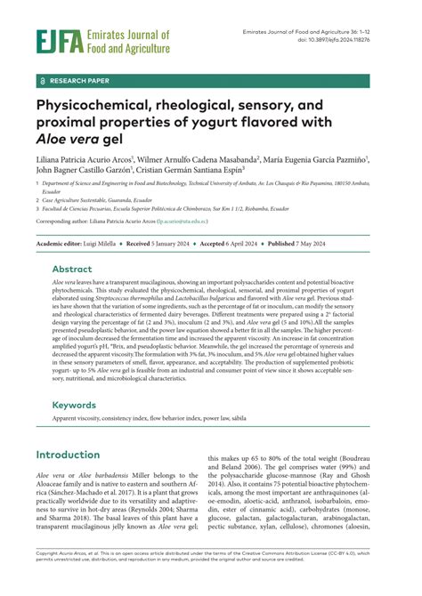 Pdf Physicochemical Rheological Sensory And Proximal Properties Of