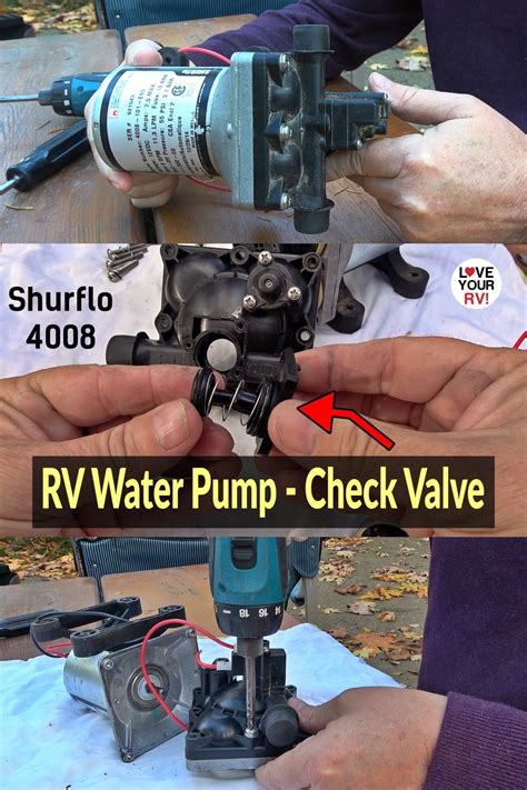 RV Water Pump Check Valve Function and Replacement How-to - Shurflo 4008