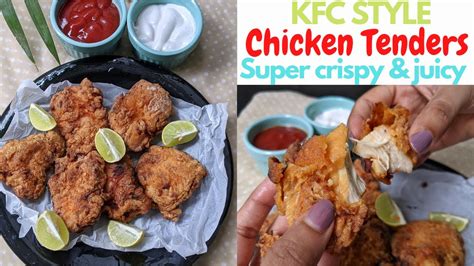 Kfc Style Homemade Chicken Tenders Super Crispy And Juicy Chicken Tenders Zinger Style Chicken