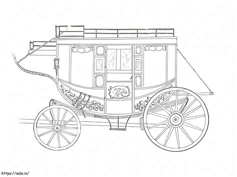 Carriage Printable Coloring Page