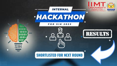 IIMTU Internal Hackathon Shortlisted Teams For SIH 2023