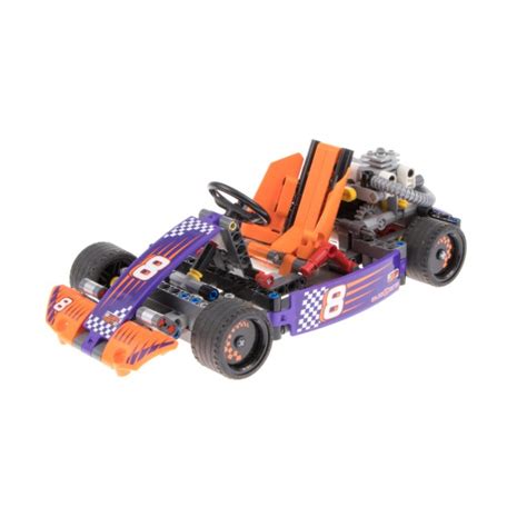 1x Lego Technic Set Auto Go Kart Renn Wagen 42048 lila unvollständig